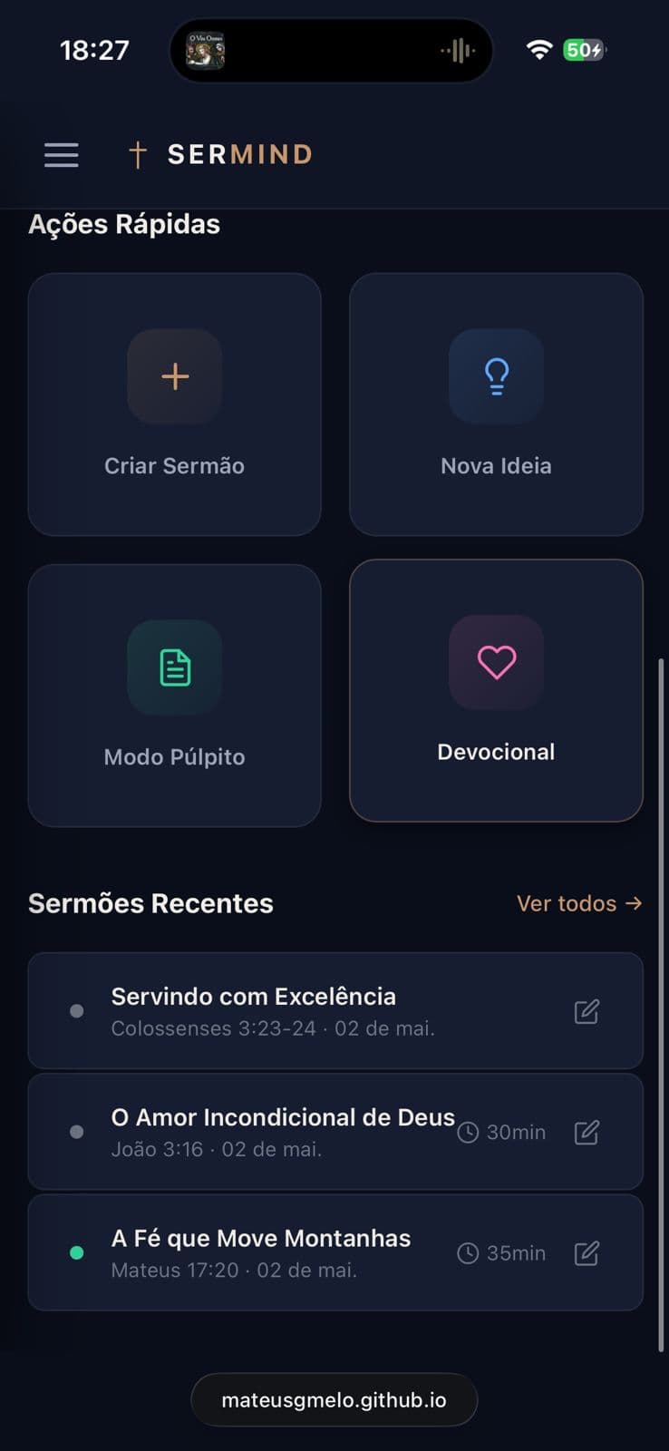 Organização de sermões